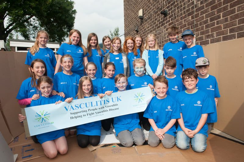 BNafferton Charity Sleep Out in aid of Vasculitis UK held at Cherry Way Nafferton