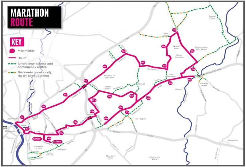 Road closure details for tomorrow s Plusnet Yorkshire Marathon