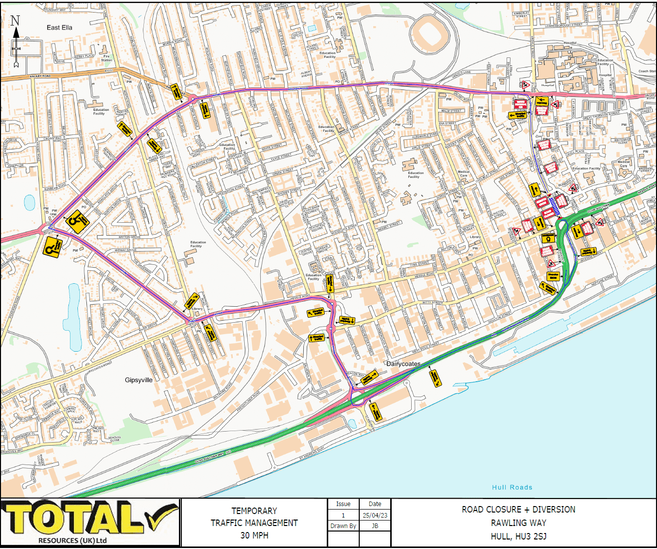 PLANNED ROAD CLOSURES ON RAWLING WAY IN HULL TO START NEXT WEEK - The ...