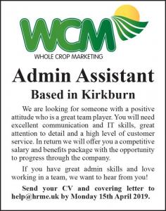 WCM admin assistant 8x2