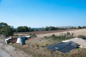 Sandy Lane, Harpham Road, Kilham, fly tipping