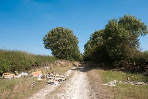 Sandy Lane, Harpham Road, Kilham, fly tipping